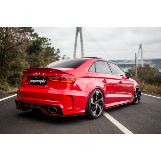 Audi - A3 8V Sedan S3 S line Marşpiyel (Fiber) 2013 2020