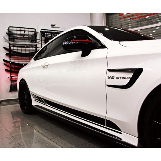 Mercedes Benz - W205 C Serisi C63 AMG Ayna Şeritleri Sticker