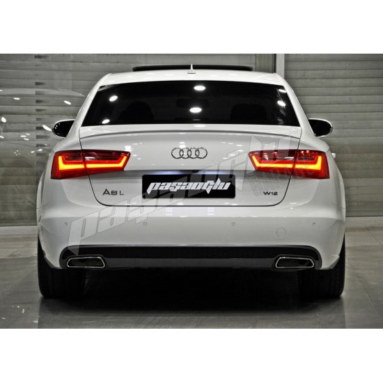 Audi - A6 C7 S line S6 Difüzör - Egzoz Ucu 2012-2014
