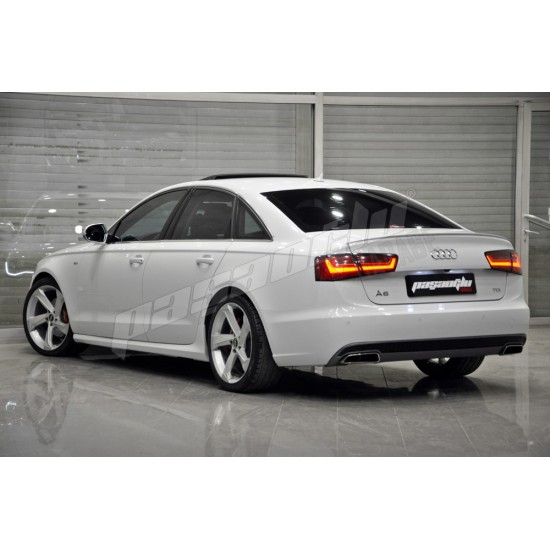 Audi - A6 C7 S line S6 Difüzör - Egzoz Ucu 2012-2014