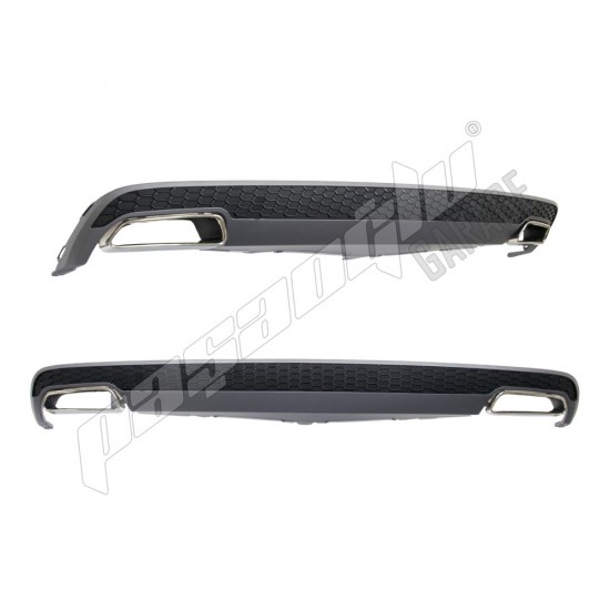 Audi - A6 C7 S line S6 Difüzör - Egzoz Ucu 2012-2014