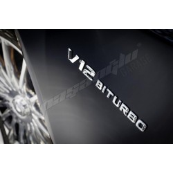 Mercedes Benz - V12 BİTURBO Çamurluk Logosu