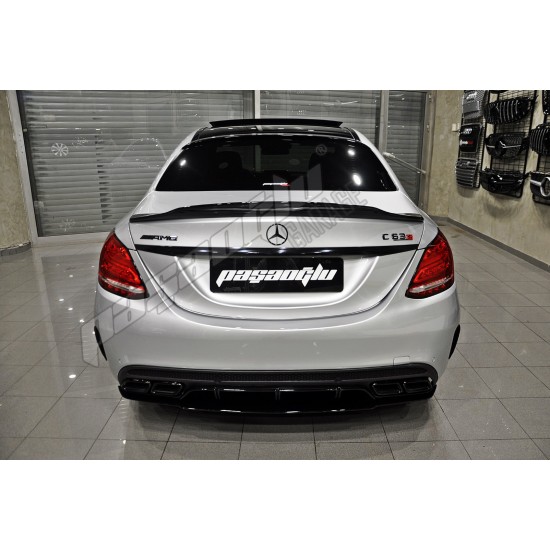 Mercedes Benz - W205 C Serisi AMG Siyah Bagaj Logosu