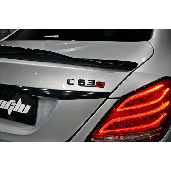 Mercedes Benz - W205 C Serisi C63S Siyah Bagaj Logosu