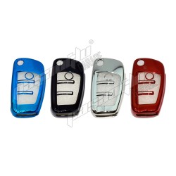 AUDİ A3 Silikon Anahtar Kılıfı Yeni Tip Parlak Krom