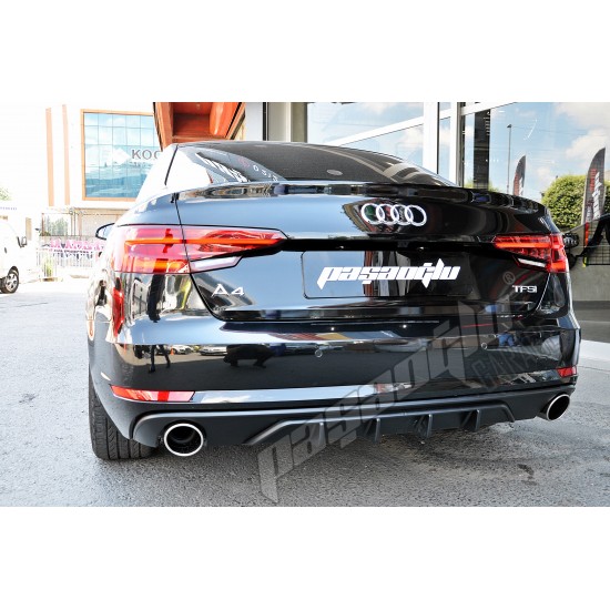 Audi - A4 B9 Sport Difüzör Sağ Sol Tek Çıkış 2015 2019