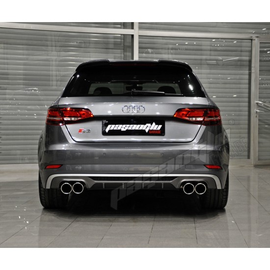 Audi - A3 8V Sportback Uyumlu S3 RS3 Spoiler 2013 2020