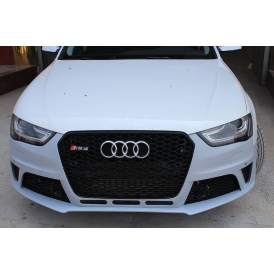 Audi - A4 B8 Makyajlı Uyumlu RS4 Ön Tampon - Panjur 2012 2015