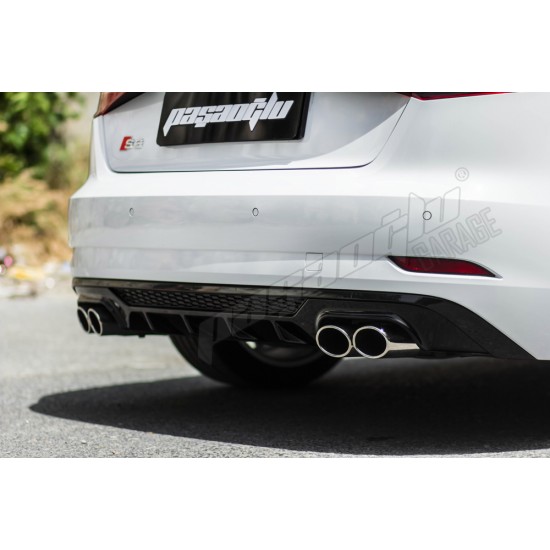 Audi - A3 S3 Krom Egzoz Uçları Dört Çıkış (Sol Aktif Sağ Pasif )