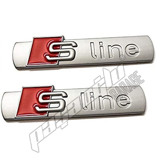 Orjinal AUDI A3 S Line Çamurluk Logo Seti