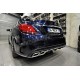 Mercedes Benz - W205 C Serisi C63 AMG Arka Tampon - Difüzör Egzoz Uçları