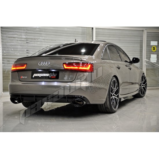 Audi - A6 C7 RS6 Difüzör - Egzoz Ucu 2012-2014