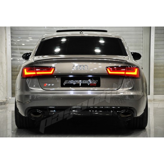 Audi - A6 C7 RS6 Difüzör - Egzoz Ucu 2012-2014