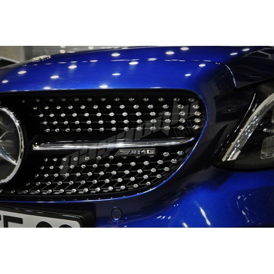 W205 W213 Diamond Panjur Uyumlu AMG Logo Amblem