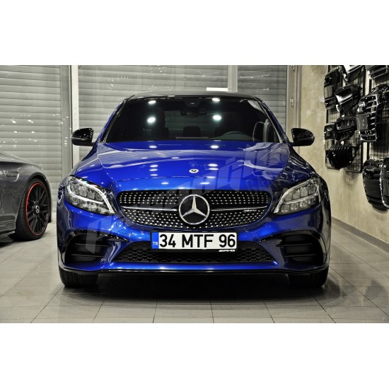 Mercedes Benz - W205 C Serisi 6 Parça Ön Tampon Kaşları 2019 - 2021