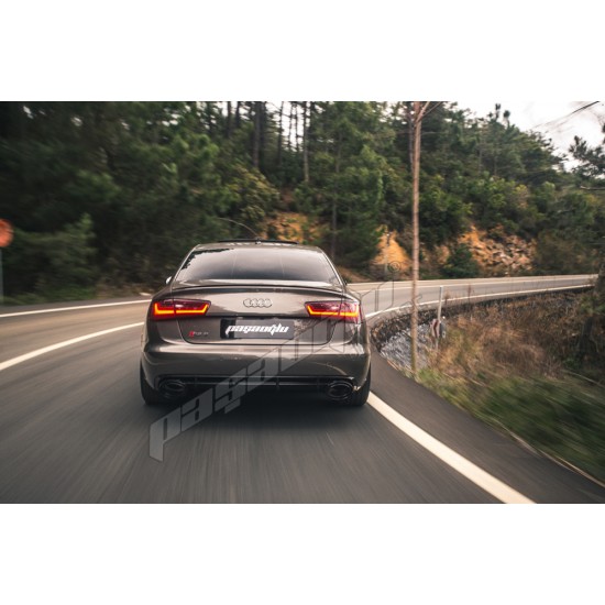 Audi - A6 C7 RS6 Difüzör - Egzoz Ucu 2012-2014